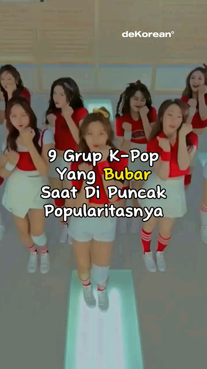 Grup Kpop Ini Bubar Di Puncak Popularitasnya #kpop #youtubeshorts