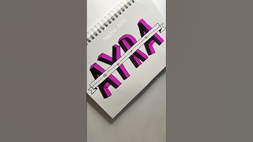 "AYRA" Next comment your Name 🥰✨ #shorts #namelettering #calligraphy #nameart
