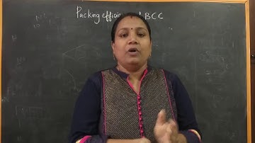 Packing efficiency of BCC in tamil