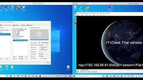 Setup ITVDesk ONVIF IP Camera media From File and test it over VLC player
