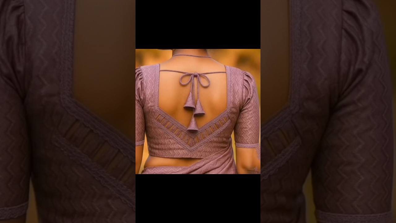 Latest blouse back design