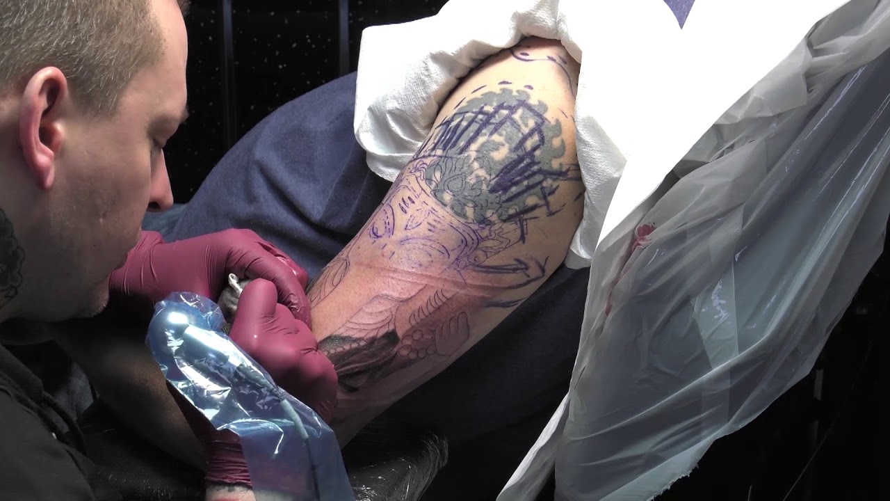 Best Tattoo Artists Rafal Baj Cover Up Tattoo Ideas Black And Gray Inkden Tattoo Studio Youtube