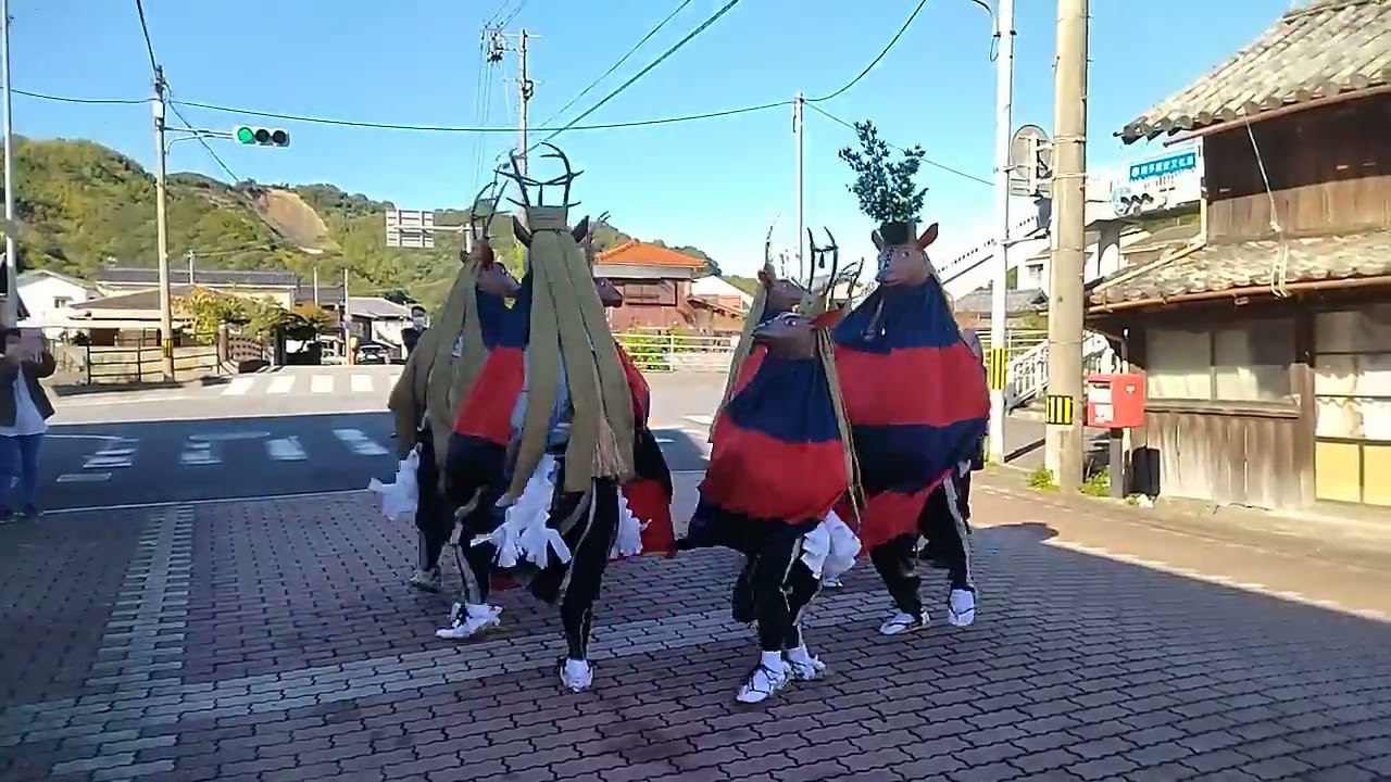 令和4年吉田秋祭り御殿前　立間鹿の子
