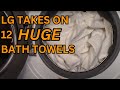 Full Wash: LG WM3900H 12 HUGE Bath Towels