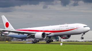 Emperor Naruhito Arrives in Amsterdam: Japanese State Visit (JASDF 777 Landing)