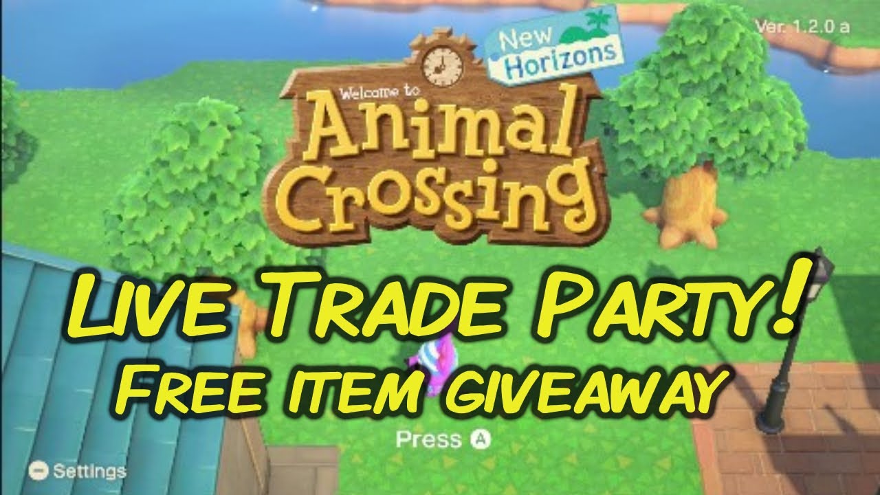 ACNH nook miles celebration and Live Trade Party YouTube