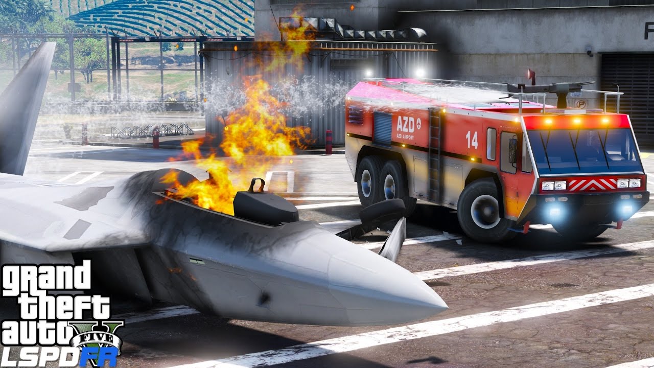 GTA 5: Играй за пожарного, мод 51 | Пожарная часть военной авиабазы ​​Форт-Занкудо