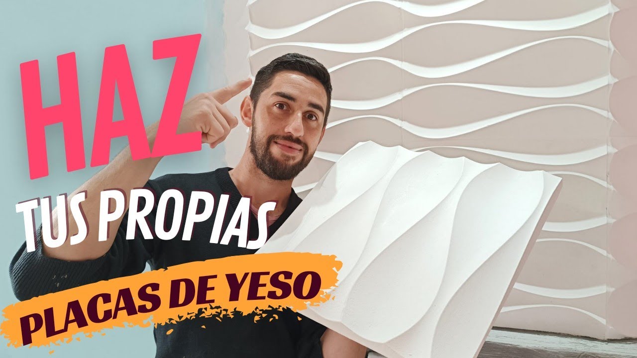Como Hacer placas De Yeso 😱 muy fácil, haz tú mismo