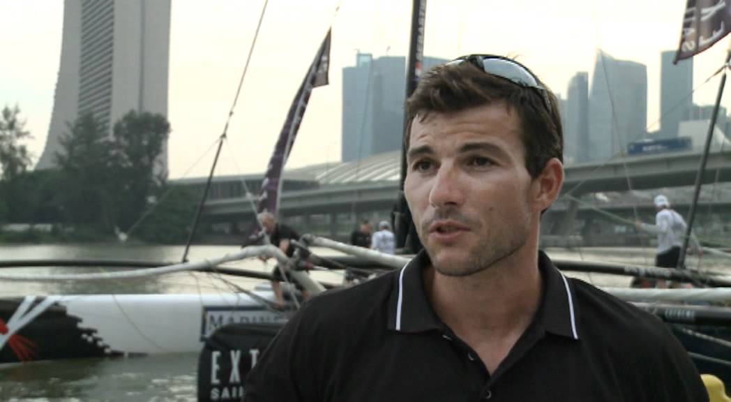Extreme Sailing Series / Sebastien Col en Extreme 40 à Singapour