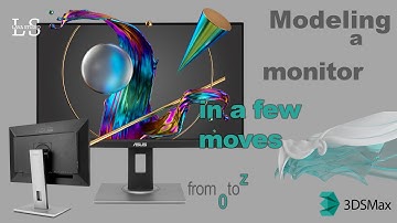 how to modeling monitor in 3DsMax_3DsMax tutorial (timelaps)