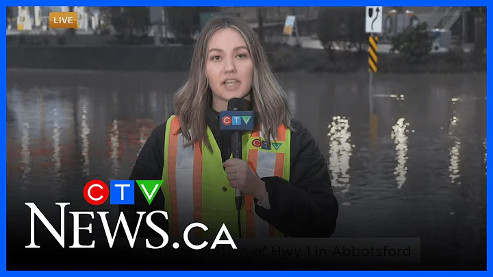 Flooding closes portion of Highway 1 in Abbotsford