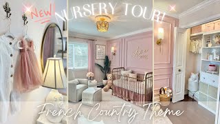 AVA'S NURSERY TOUR! (Soft French Country Theme w\/ Roses) | VLOG