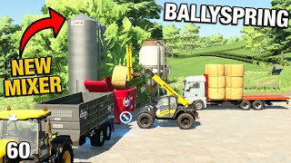 UPGRADING OUR TMR MIXER TO INCREASE FEED PRODUCTION BallySpring FS22 Ep 60