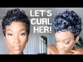 TONI BRAXTON BETTY BOOP SEXY CURLS ON SHORT HAIR  | HOW TO