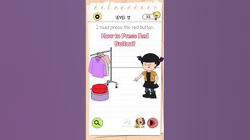 Level 12 I Must Press the Red Button | Brain Game 🧠 #shorts #puzzle #braingames #puzzlegame