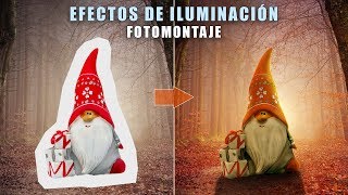 Fotomontaje  Efectos de iluminación con Photoshop