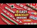 Beautiful Bracelet Designs | Easy Beaded Bracelet Making at Home | Jewellery | Handmade | Trending |