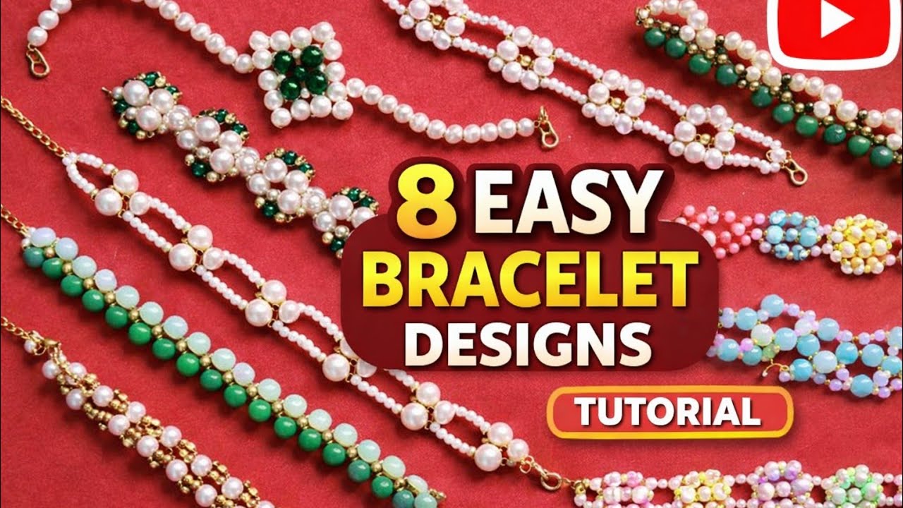 Beautiful Bracelet Designs | Easy Beaded Bracelet Making at Home ...
