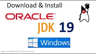 Download and install Oracle JDK 19 on Windows