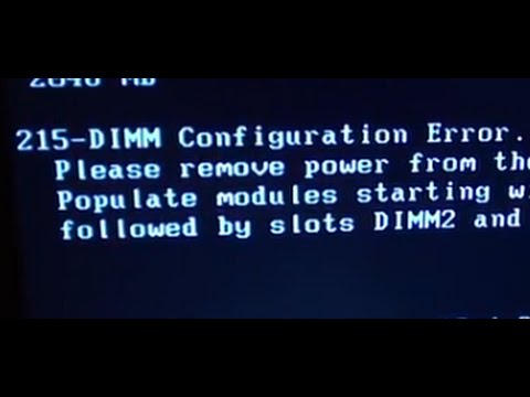 SOLVED: How To Fix 215-DIMM Configuration Error On Computer