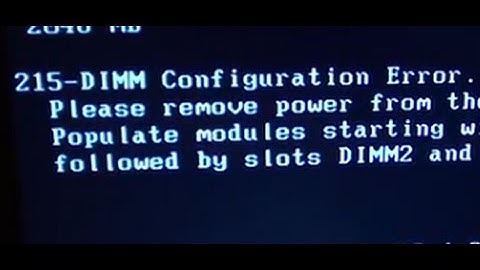 SOLVED: How to Fix 215-DIMM Configuration Error on Computer