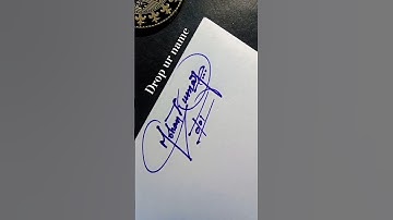 Mohan kumar autograph #calligraphy #shorts 🥰🥰🥰