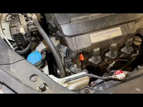 Serpentine belt replacement: Honda Crosstour 3.5 V6 - YouTube