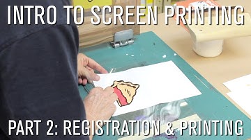 How To: Intro to Screen Printing - Part 2 Registration & Printing