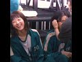 HoYeon Jung and Lee Yoo-Mi behind the scenes in squid game  "best friends"