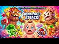 Battle for Body Stomach Kingdom with Junk Food