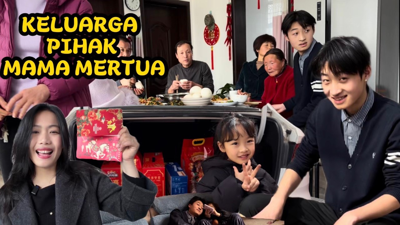 KESERUAN AJAK AIMI & GEGE IMLEKAN KE RUMAH JIUJIU KELUAGA DARI PIHAK MAMA MERTUA