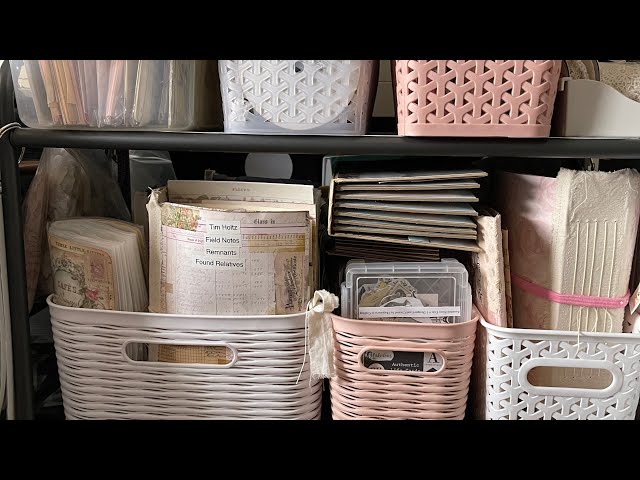 Junk Journal Supplies Organization: Sort It Out Saturday Video Series