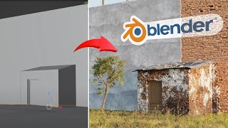 Making a Realistic Hut | Environment in Blender (Detailed) | Hindi