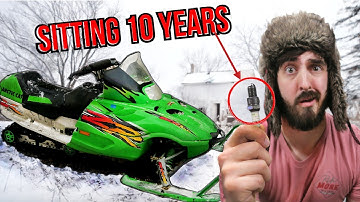 Will It Start? ABANDONED Arctic Cat ZR 800 Snowmobile Left In Woods!