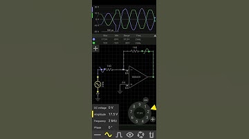 AC input to inverting operational amplifier with undistorted and distorted waveform #shorts