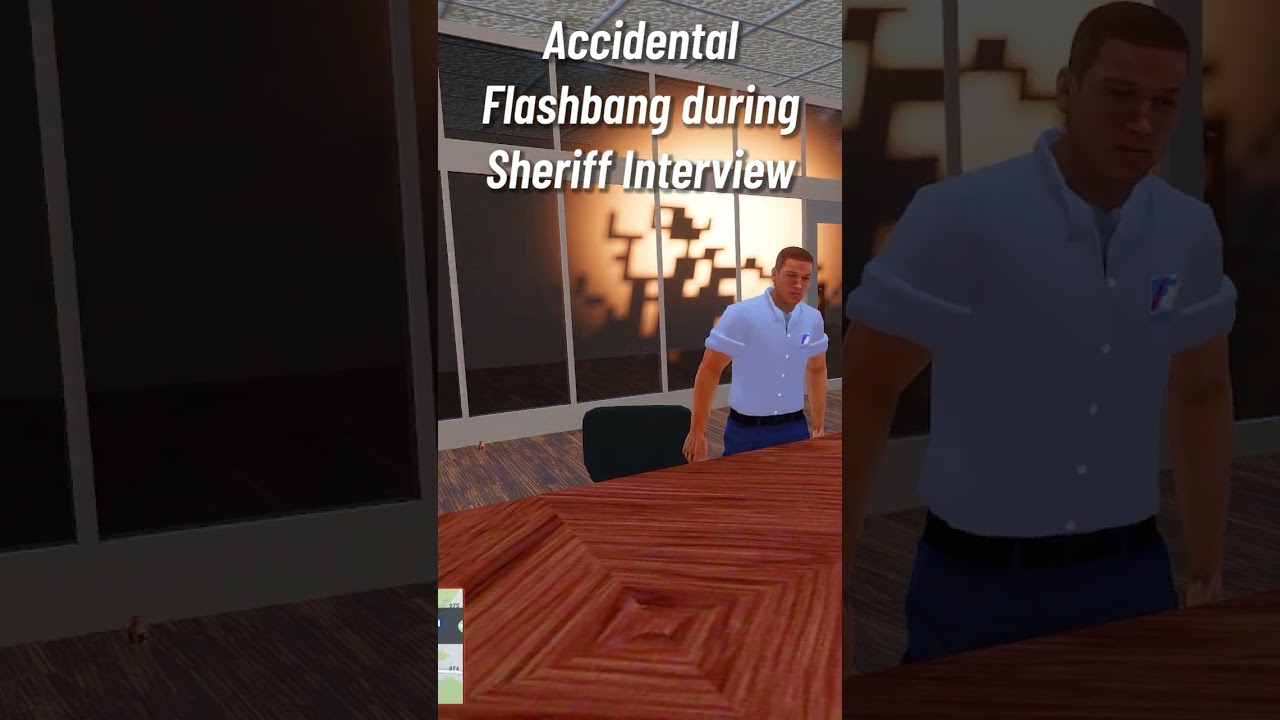 Accidental FLASHBANG during Interview - ARMA 3 POLICE RP 