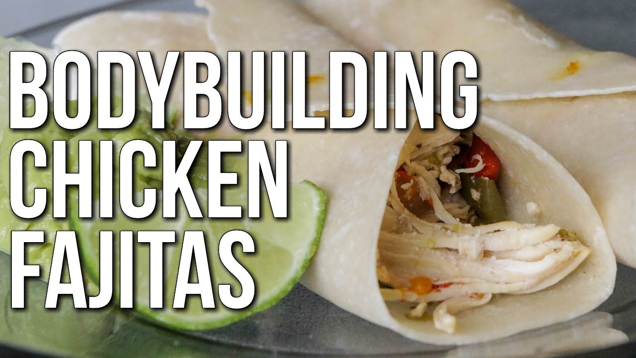 BODYBUILDING CHICKEN RECIPE SlowCooked Chicken Fajitas YouTube