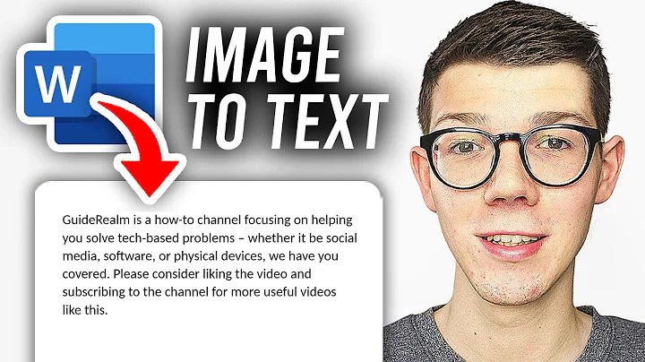 How To Convert Image To Text In Word - Full Guide