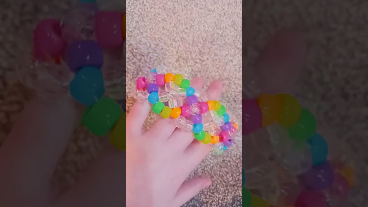 stuff I made recently! #kandi #kandikid #bracelet #beads #cosplay #furry #therian #alternative