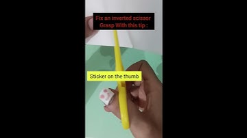 How to fix inverted scissor grasp in kids | Scissor skills tip #short #shortvideo #diy #todayshorts