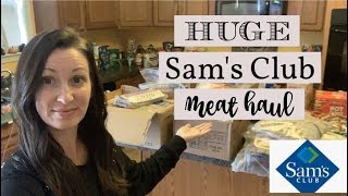 SAM'S CLUB HUGE MEAT HAUL -  WITH PRICES! || LAST STOCK UP OF THE YEAR || OVER OR UNDER BUDGET?