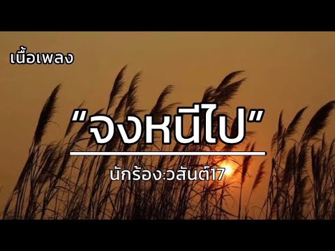 จงหนีไป - วสันต์17 [เนื้อเพลง]
