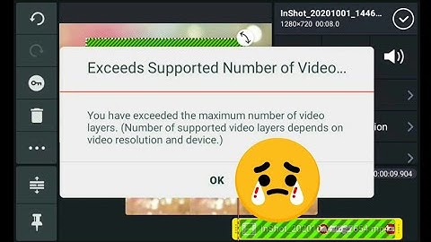 how to solve || exceeds supported number of video layer || How to edit in Kinemaster 2020