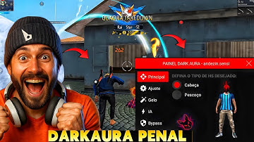 I TRY FREE FIRE BRAZILIAN FREE PHONE PANEL 😱 / FREE FIRE DARK AURA PANEL ON MOBILE