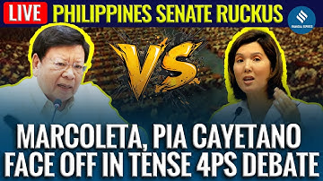 Philippines Senate LIVE: Marcoleta, Pia Cayetano Clash in Heated Debate | 4Ps Social Welfare Program