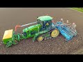 John Deere 8345RT / 7280R / 8330R / Fendt 936 vario - Ploughing & drilling wheat - Van der Eijk