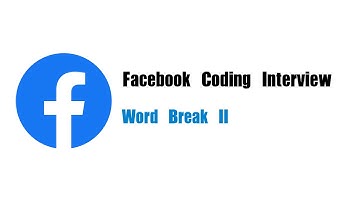 Facebook Coding Interview Question | Leetcode 140 | Word Break II