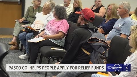 Pasco County hosts meetings on how residents can apply for hurricane relief funds