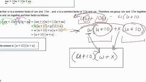 Factoring a multivariate polynomial by grouping Problem type 1