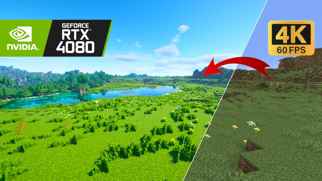 [4K 60fps] Insane render distance | Shader Comparison | SEUS PTGI HRR 3 ...
